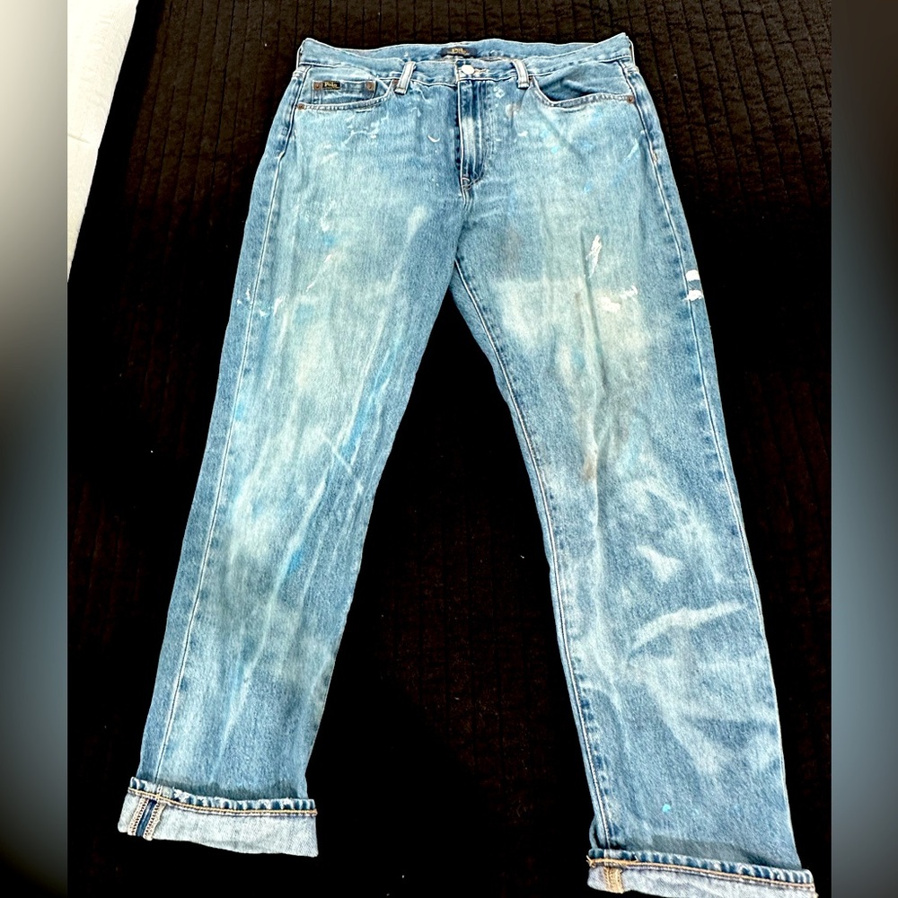 Polo jeans Avery boyfriend jean paint splatter